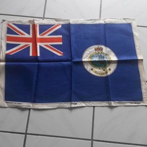 Unique Vintage "Bahamas" flag kitchen towel